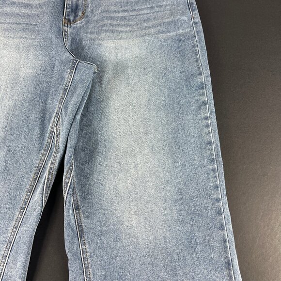 Judy Blue Jeans Women's 34x23* Wide Leg Crop High Rise Blue Stretch Denim Tag 32 - Picture 3 of 16